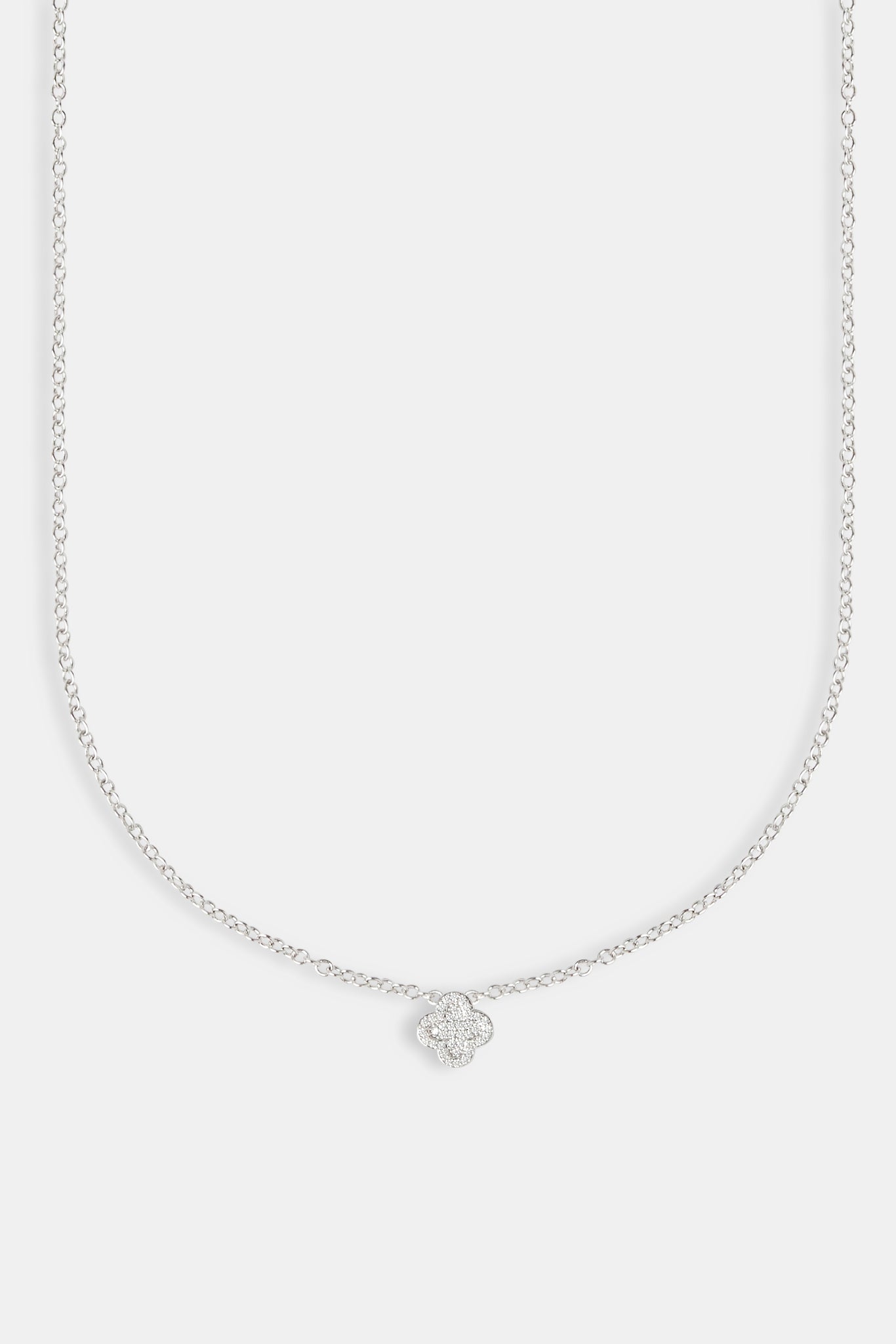 10 mm Halskette mit Eismotiv – Weiß